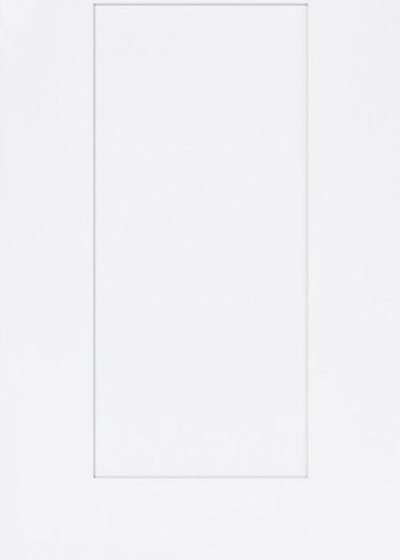 Floral White Builder Grade Shaker cabinet door